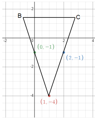 areaoftrianglewhenmidpointofsideisgiven